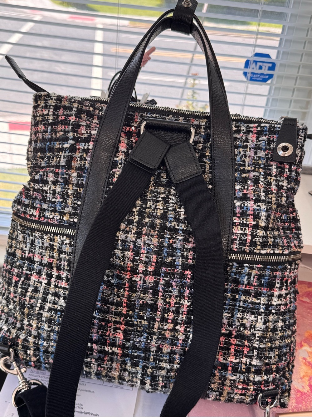 Henri Bendel Jetsetter Tweed with Black Trim - Picture 8 of 13